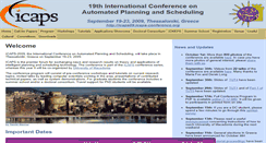Desktop Screenshot of icaps09.icaps-conference.org